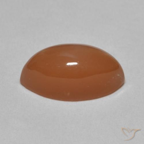 Pedra da Lua laranja avermelhado Natural 4.68ct, Marquesa, Translúcido