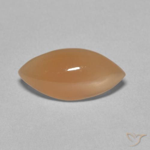 2.79ct Natural Medium Light-Orange Pedra da Lua, Marquesa, Translúcido