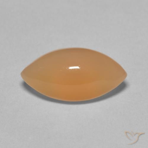 2.66ct Natural Medium Light-Orange Pedra da Lua, Marquesa, Translúcido