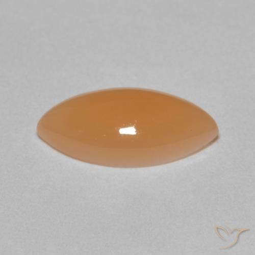 Pedra da Lua Medium Light-Orange Natural 2.66ct, Marquesa, Translúcido