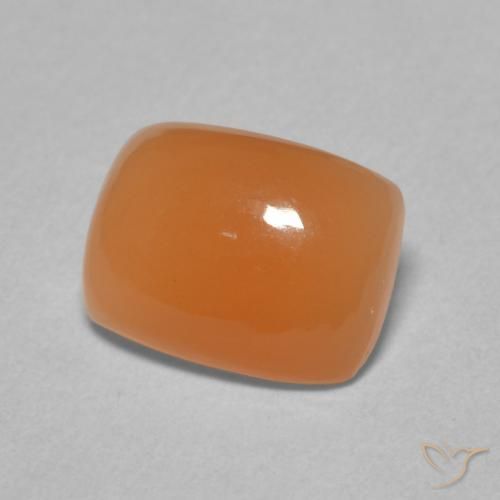Pedra da Lua Laranja claro Natural 2.08ct, Almofada, Translúcido