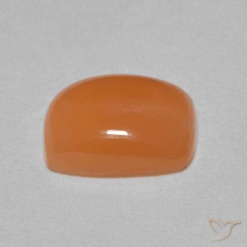 Pedra da Lua Laranja claro Natural 2.08ct, Almofada, Translúcido