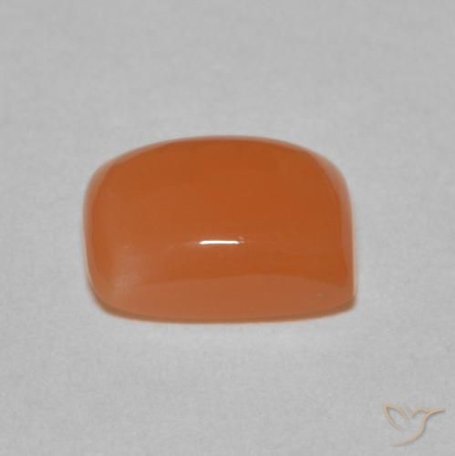 Pedra da Lua laranja avermelhado Natural 2.07ct, Almofada, Translúcido
