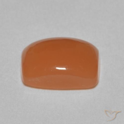 Pedra da Lua laranja avermelhado Natural 2.15ct, Almofada, Translúcido