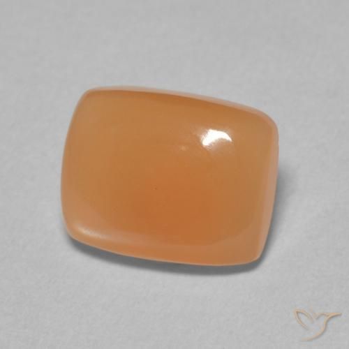 Pedra da Lua laranja avermelhado Natural 2.02ct, Almofada, Translúcido