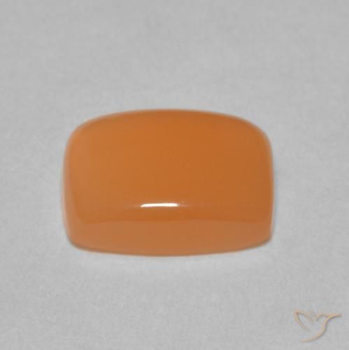 Pedra da Lua laranja avermelhado Natural 2.02ct, Almofada, Translúcido
