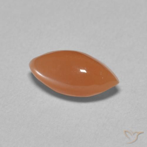 Pedra da Lua laranja avermelhado Natural 1.47ct, Marquesa, Translúcido