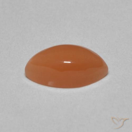 Pedra da Lua laranja avermelhado Natural 1.47ct, Marquesa, Translúcido