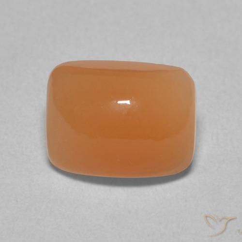 2.46ct Natural pêssego laranja Pedra da Lua, Almofada, Translúcido