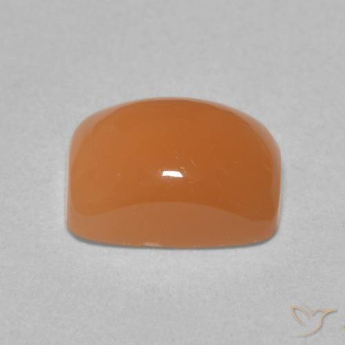 Pedra da Lua pêssego laranja Natural 2.46ct, Almofada, Translúcido