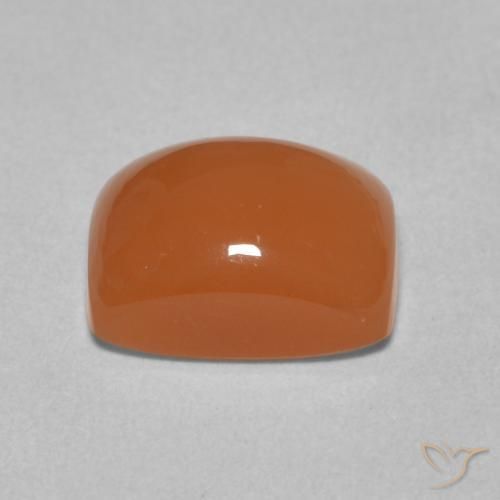 Pedra da Lua Laranja Médio Natural 2.75ct, Almofada, Translúcido