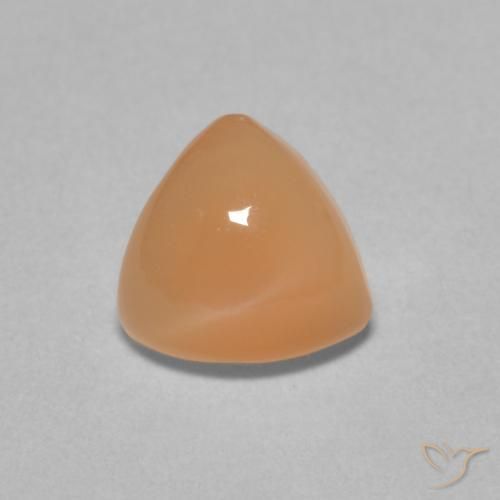 1.73ct Natural Laranja Melão Pedra da Lua, Trilhão, Translúcido
