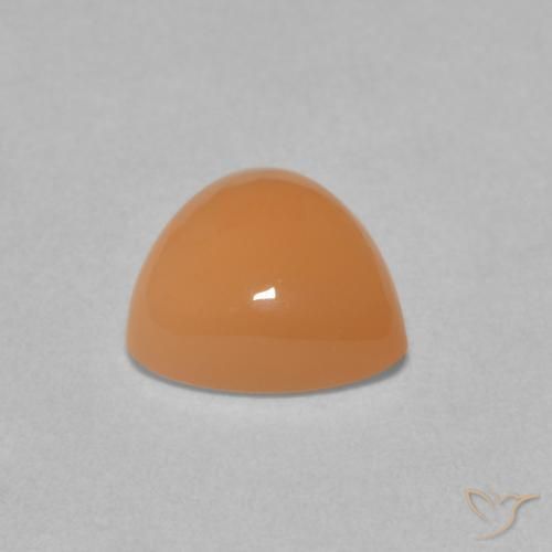 Pedra da Lua Laranja Melão Natural 1.73ct, Trilhão, Translúcido