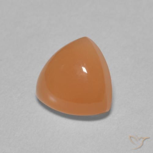 Pedra da Lua laranja avermelhado Natural 1.71ct, Trilhão, Translúcido
