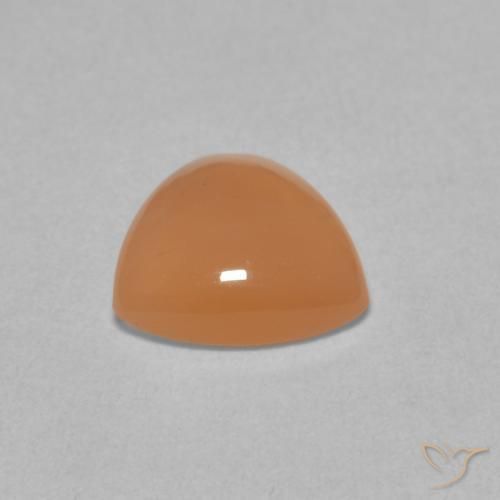 Pedra da Lua pêssego laranja Natural 1.50ct, Trilhão, Translúcido
