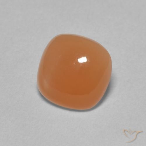 Pedra da Lua Laranja claro Natural 1.65ct, Almofada, Translúcido