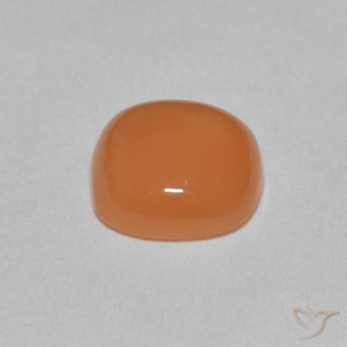 Pedra da Lua Laranja claro Natural 1.65ct, Almofada, Translúcido