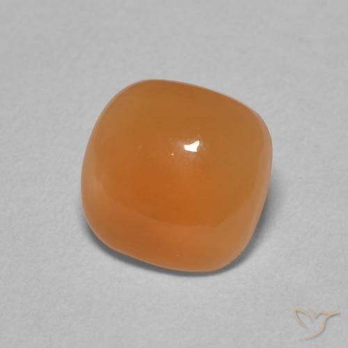 Pedra da Lua Laranja claro Natural 2.00ct, Almofada, Translúcido