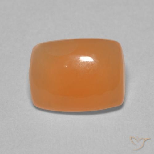 2.05ct Natural Laranja Médio Pedra da Lua, Almofada, Translúcido