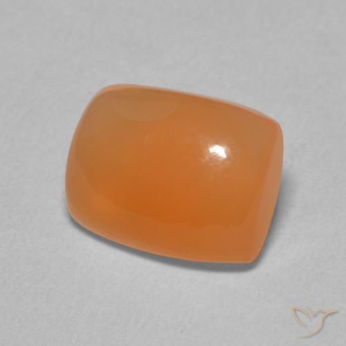 Pedra da Lua Laranja Médio Natural 2.05ct, Almofada, Translúcido