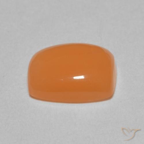 Pedra da Lua Laranja Médio Natural 2.05ct, Almofada, Translúcido