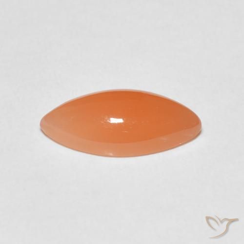 Pedra da Lua Laranja claro Natural 2.48ct, Marquesa, Translúcido