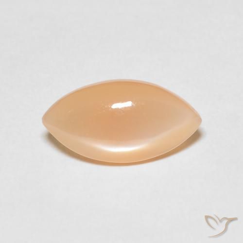 2.45ct Natural Medium Light-Orange Pedra da Lua, Marquesa, Translúcido