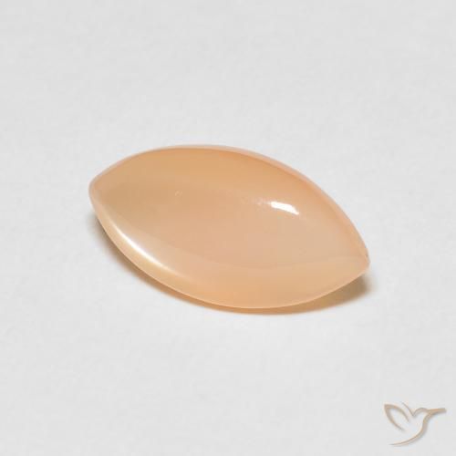 Pedra da Lua Medium Light-Orange Natural 2.45ct, Marquesa, Translúcido