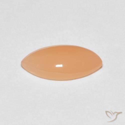 Pedra da Lua Medium Light-Orange Natural 2.45ct, Marquesa, Translúcido