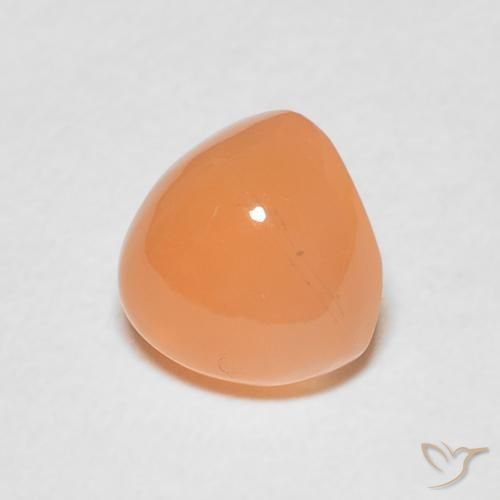 Pedra da Lua Medium Light-Orange Natural 1.85ct, Trilhão, Translúcido