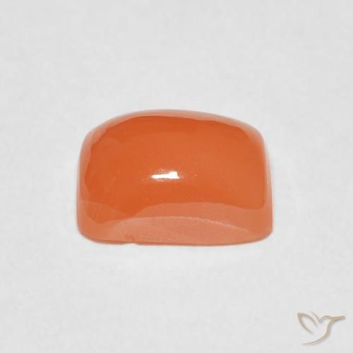 Pedra da Lua Laranja Profundo Natural 2.26ct, Almofada, Translúcido