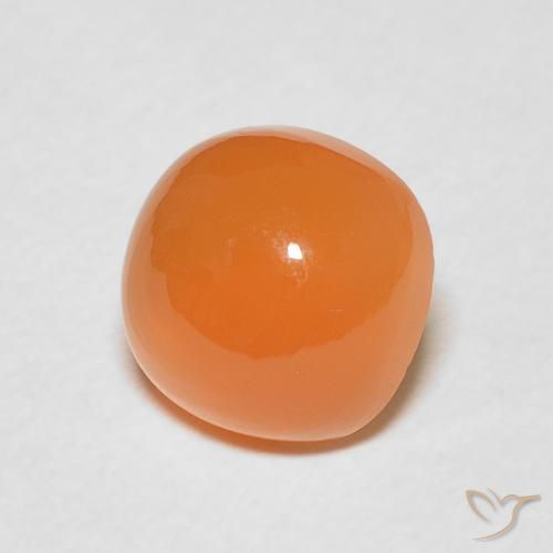 Pedra da Lua laranja avermelhado Natural 2.41ct, Almofada, Translúcido