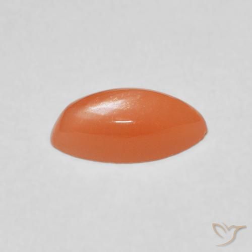 Pedra da Lua Laranja claro Natural 1.09ct, Marquesa, Translúcido