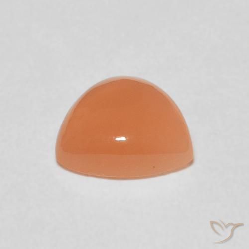 Pedra da Lua Laranja claro Natural 1.38ct, Trilhão, Translúcido