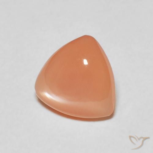 Pedra da Lua Laranja claro Natural 1.36ct, Trilhão, Translúcido