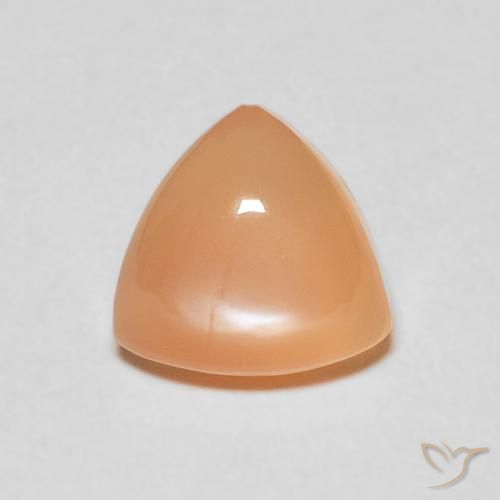 1.86ct Natural Laranja claro Pedra da Lua, Trilhão, Translúcido