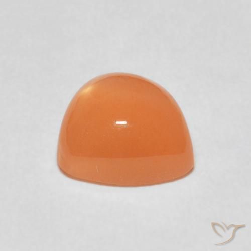 Pedra da Lua Laranja Melão Natural 1.94ct, Trilhão, Translúcido