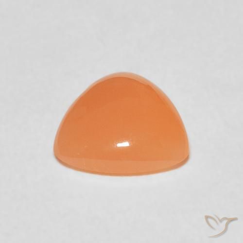 Pedra da Lua Medium Light-Orange Natural 1.27ct, Trilhão, Translúcido