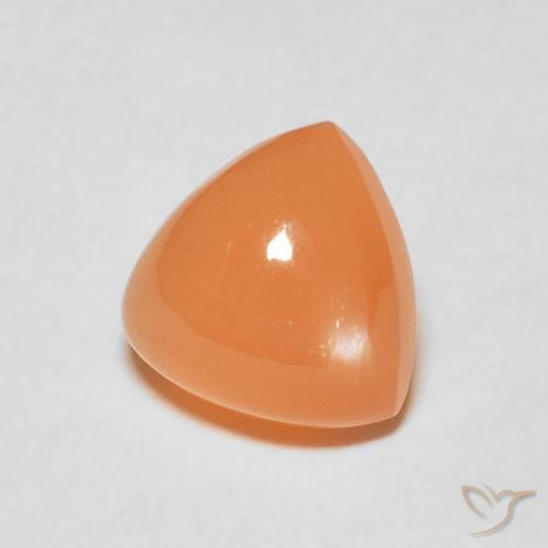 Pedra da Lua Laranja claro Natural 2.02ct, Trilhão, Translúcido