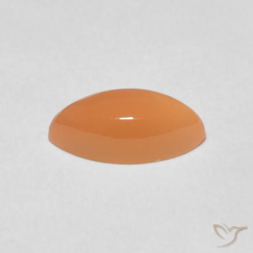 Pedra da Lua Medium Light-Orange Natural 1.27ct, Marquesa, Translúcido