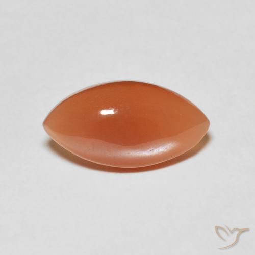 2.80ct Natural Laranja Médio Pedra da Lua, Marquesa, Translúcido