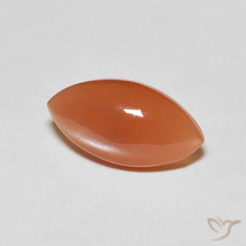 Pedra da Lua Laranja Médio Natural 2.80ct, Marquesa, Translúcido