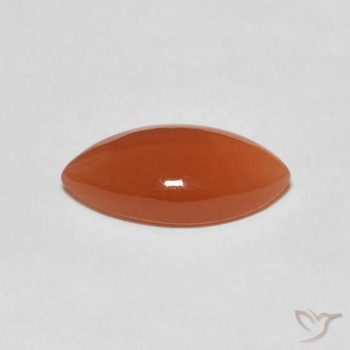 Pedra da Lua Laranja Médio Natural 2.80ct, Marquesa, Translúcido
