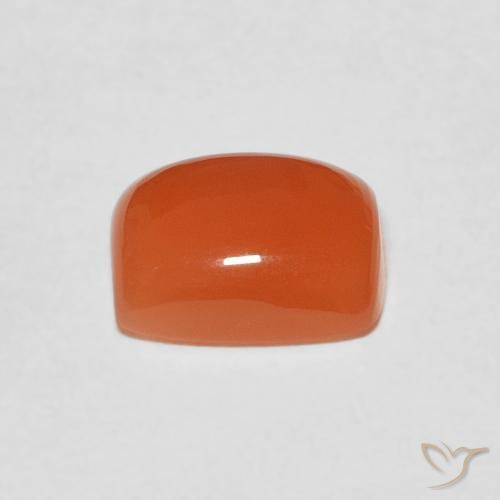 Pedra da Lua Laranja Profundo Natural 2.18ct, Almofada, Translúcido