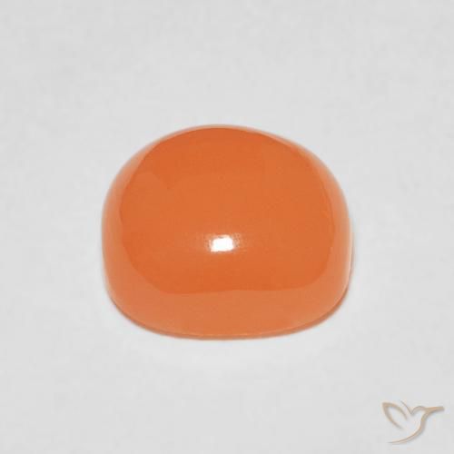 Pedra da Lua Laranja claro Natural 2.17ct, Almofada, Translúcido