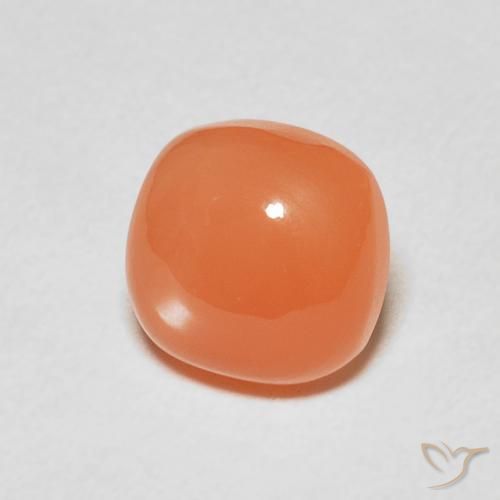 Pedra da Lua Laranja Médio Natural 2.48ct, Almofada, Translúcido