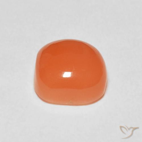 Pedra da Lua Laranja Médio Natural 2.48ct, Almofada, Translúcido