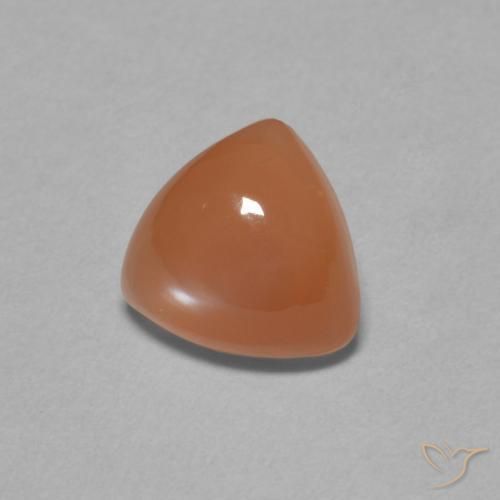 Pedra da Lua Laranja Profundo Natural 1.61ct, Trilhão, Translúcido
