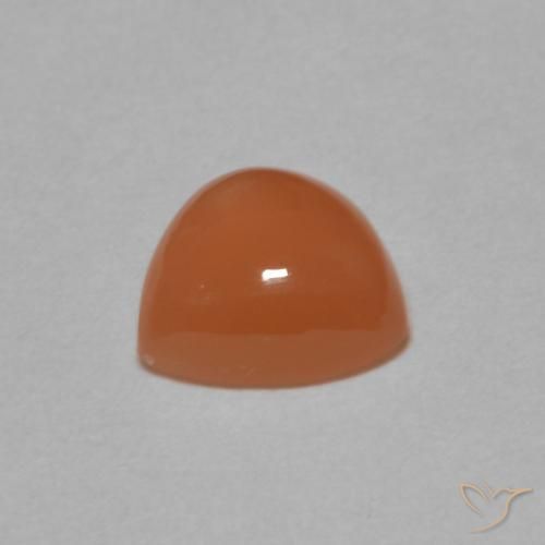 Pedra da Lua Laranja Profundo Natural 1.61ct, Trilhão, Translúcido