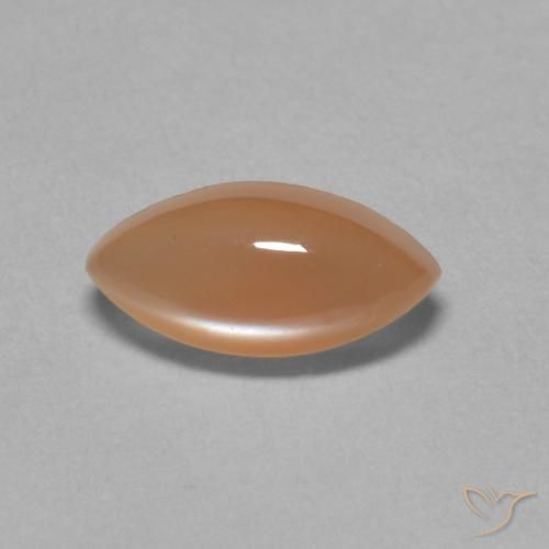 1.32ct Natural Laranja claro Pedra da Lua, Marquesa, Translúcido
